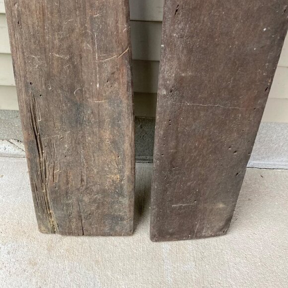Lot 2 Antique Wood Hide Stretchers Animal Pelt Fur Tanning Stretcher - Picture 2 of 7